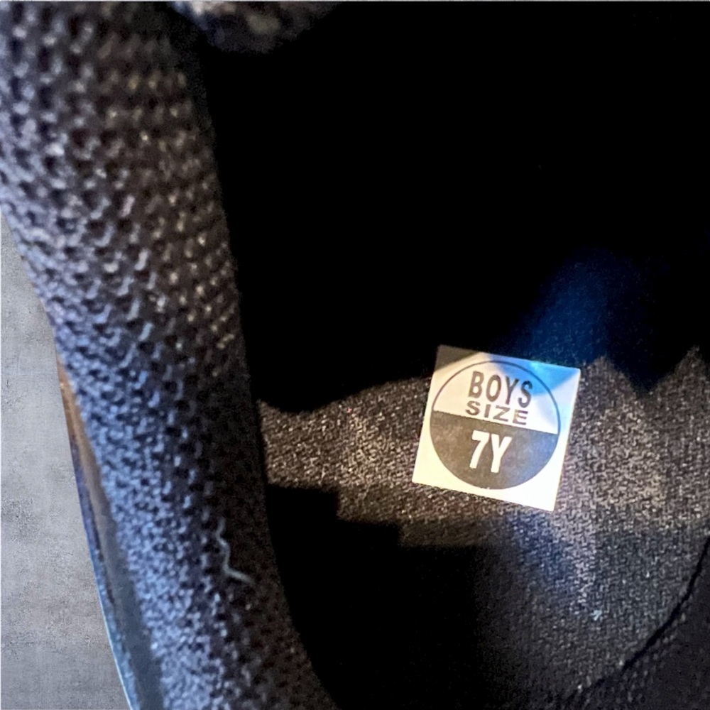 Nike Court Borough Low 2 (GS) Black and Gold Accent Sneakers - Picture 7 of 11